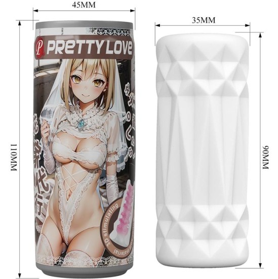 Prettylove 3D Can Shaped Male Masturbator