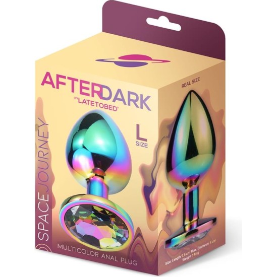 Afterdark Space Journey Multicolor Butt Plug Jewel Size L