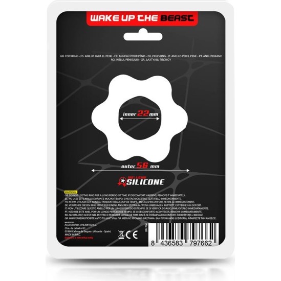 Beast Rings Cock Ring Liquid Silicone 2.2 cm Black