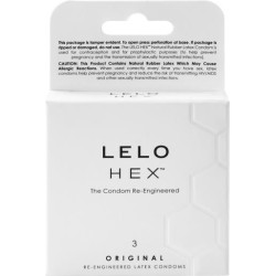 Lelo HEX ORIGINAL Condoms 3 Pack