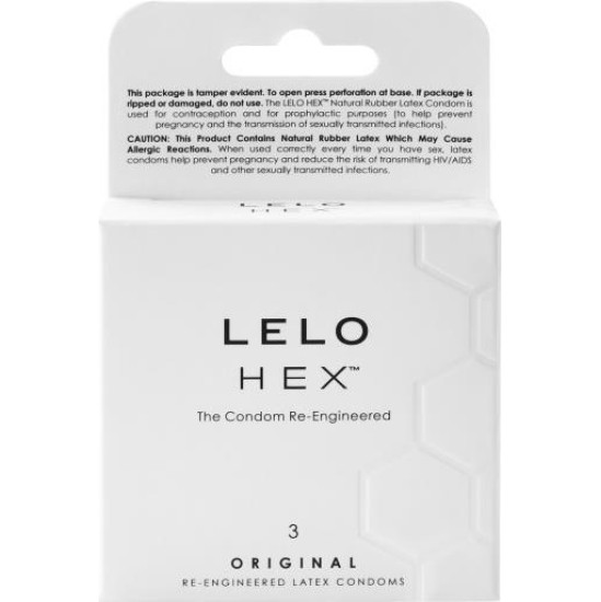 Lelo HEX ORIGINAL Condoms 3 Pack