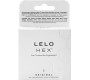 Lelo HEX ORIGINAL Condoms 3 Pack