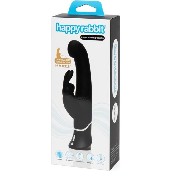 Happy Rabbit G-Spot Stroker Rabbit Vibrator Black