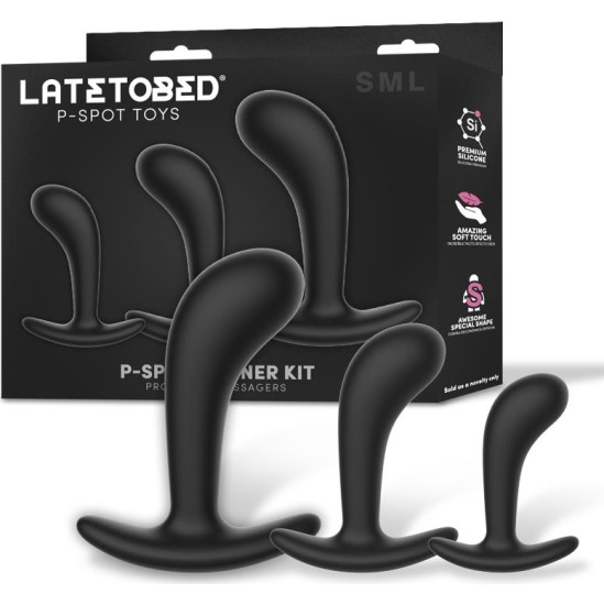 Latetobed Set of 3 P-Spot Trainer Prostatic Massagers