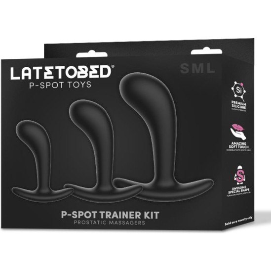 Latetobed Set of 3 P-Spot Trainer Prostatic Massagers