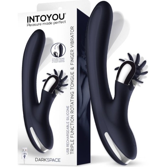 Intoyou Darkspace Vibe with Rotating Tongues and Finger Movement Blue