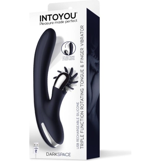 Intoyou Darkspace Vibe with Rotating Tongues and Finger Movement Blue