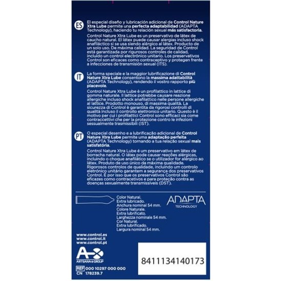 Control Nature Xtra Lube 12 uds Clave 6