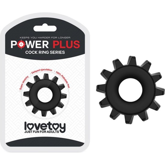 Lovetoy Penis Ring Power Plus Black