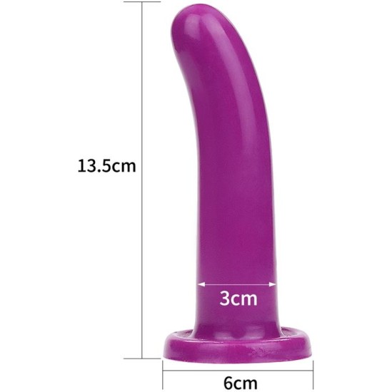 Lovetoy Stimulator Holy Dong 5.5 Liquid Silicone Purple