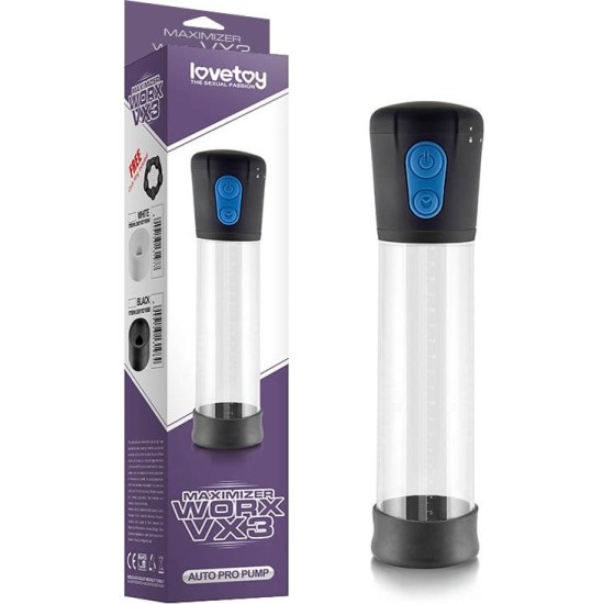 Lovetoy Automatic Penis Pump Maximizer Worx VX3