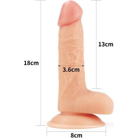 Lovetoy Dildo The Ultra Soft Dude 7 Flesh