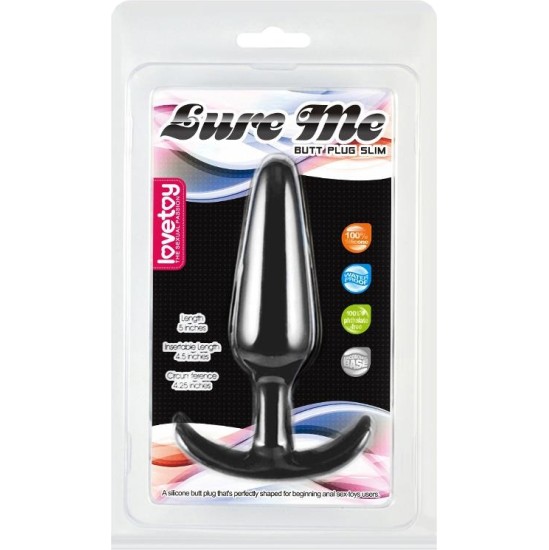 Lovetoy Butt Plug Lure Me Size L Black
