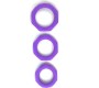 A-Gusto Set of 3 penis rings Silicone Purple