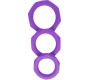 A-Gusto Set of 3 penis rings Silicone Purple