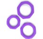 A-Gusto Set of 3 penis rings Silicone Purple