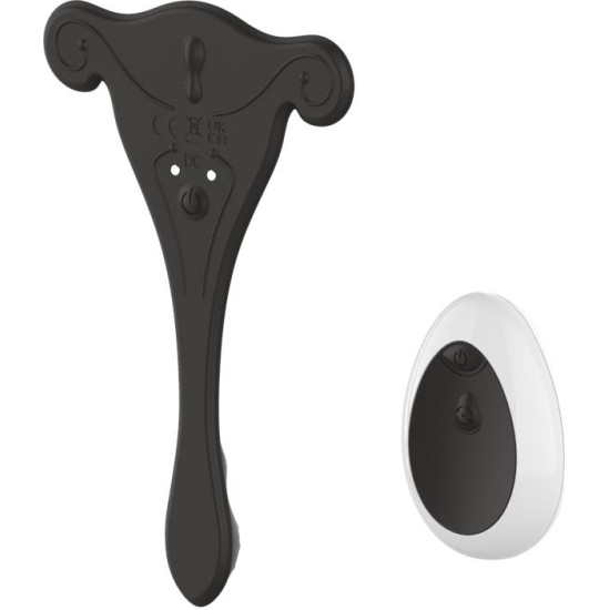 A-Gusto Panty Stimulator with Remote Control USB Black