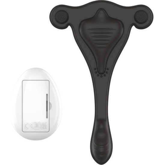 A-Gusto Panty Stimulator with Remote Control USB Black