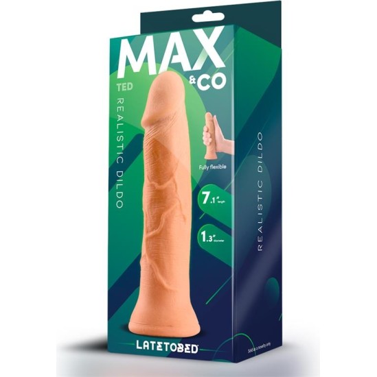 Max & Co Ted Realistic Dildo 7.1 Flesh