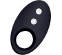 Intoyou Darkblack Vibrating Ring with Led Remote Control USB Silicone