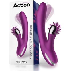 Action No. Two Finger Vibrator with Rotating Wheel