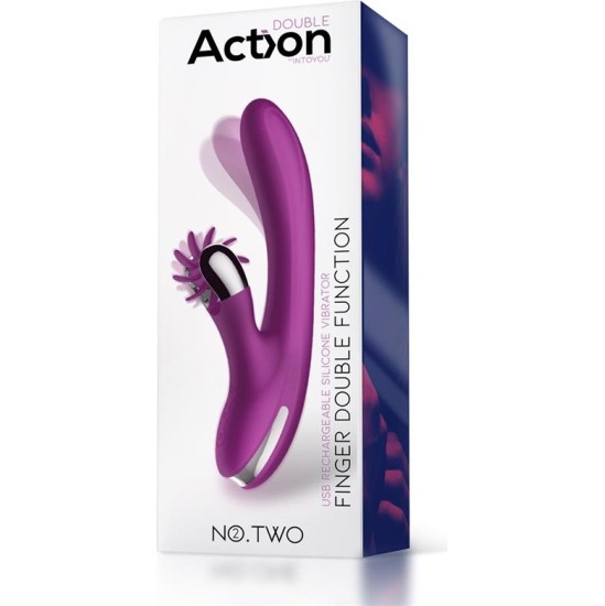 Action No. Two Finger Vibrator with Rotating Wheel