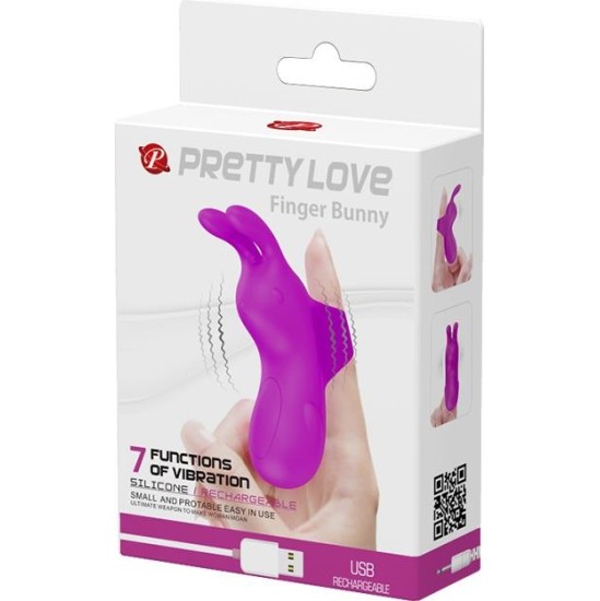 Prettylove Finger Bunny Sleeve USB Silicone