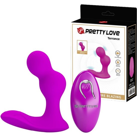 Prettylove Terrance Vibrating Butt plug with Remote