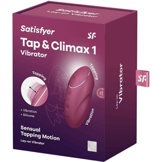Satisfyer Tap and Climax 1 Vibrator and tapping  Red