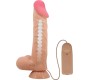 Baile Sliding Skin Vibrating Dildo with Remote Control 24 cm