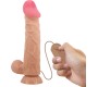 Baile Sliding Skin Vibrating Dildo with Remote Control 24 cm