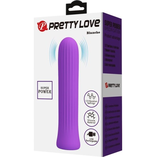 Prettylove Blanche Stimulating Bullet Purple