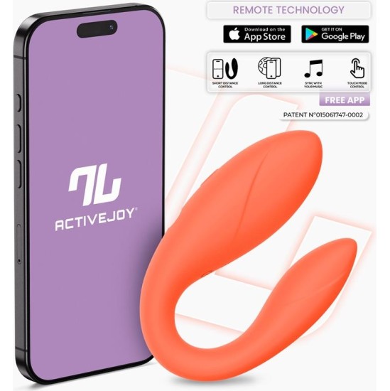 Intoyou App Series Couple Toy with App Flexible Silicone Salmon