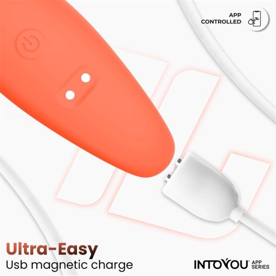 Intoyou App Series Couple Toy with App Flexible Silicone Salmon