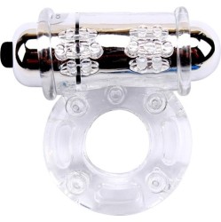 Chisa Vibrating Bull Ring-Clear
