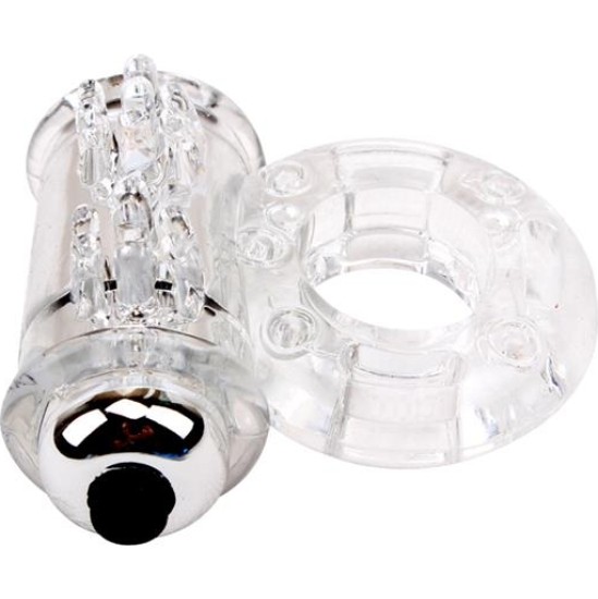 Chisa Vibrating Bull Ring-Clear