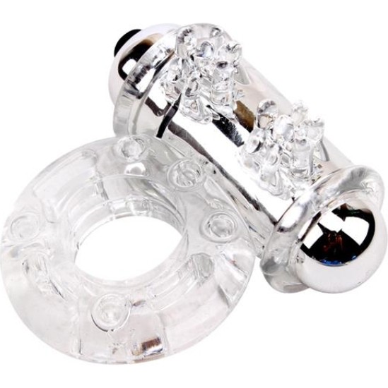 Chisa Vibrating Bull Ring-Clear