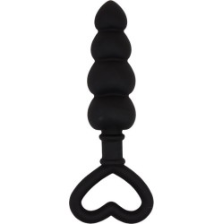 Chisa Beaded Luv Probe 15.6 x 3.4 cm Silicone Black