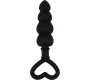 Chisa Beaded Luv Probe 15.6 x 3.4 cm Silicone Black
