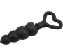 Chisa Beaded Luv Probe 15.6 x 3.4 cm Silicone Black