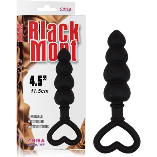 Chisa Beaded Luv Probe 15.6 x 3.4 cm Silicone Black