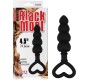 Chisa Beaded Luv Probe 15.6 x 3.4 cm Silicone Black