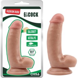 Chisa Dual Density Dildo Fashion Dude 6.9 Flesh