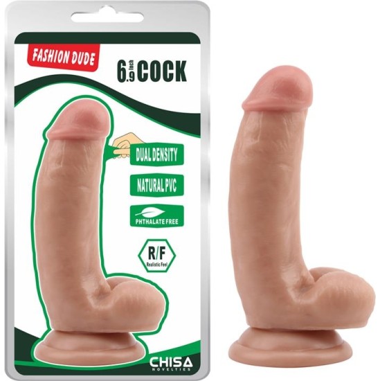 Chisa Dual Density Dildo Fashion Dude 6.9 Flesh