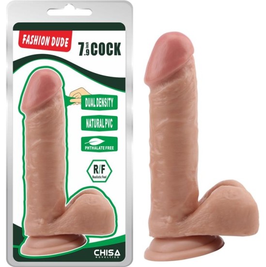 Chisa Dildo Dual density Fashion Dude 20 cm Flesh