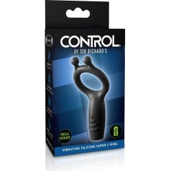 Sir Richards Vibrating Ring Silicone Rechargable Control Vibrating Super C-Ring