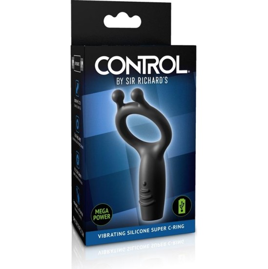 Sir Richards Vibrating Ring Silicone Rechargable Control Vibrating Super C-Ring