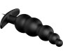 Prettylove Anal Plug Bubbles Vibrator Black withRemote Control