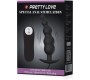 Prettylove Anal Plug Bubbles Vibrator Black withRemote Control