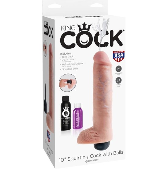 King Cock Squirting Reaslitic Dildo with Testicles 10